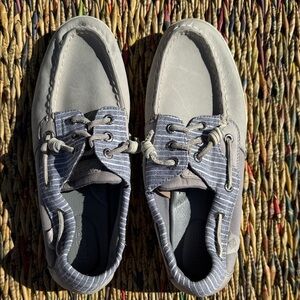 Sperry Gray and Blue Women's Loafers